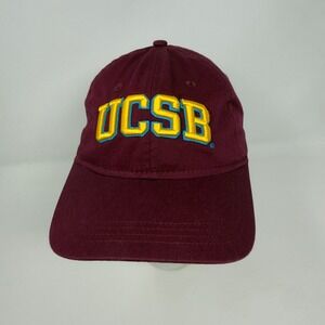 The Game UCSB Gauchos Maroon Cotton Adjustable Baseball Cap Dad Hat Logo Patch